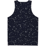 Constellation Stars Pattern Print Men's Tank Top