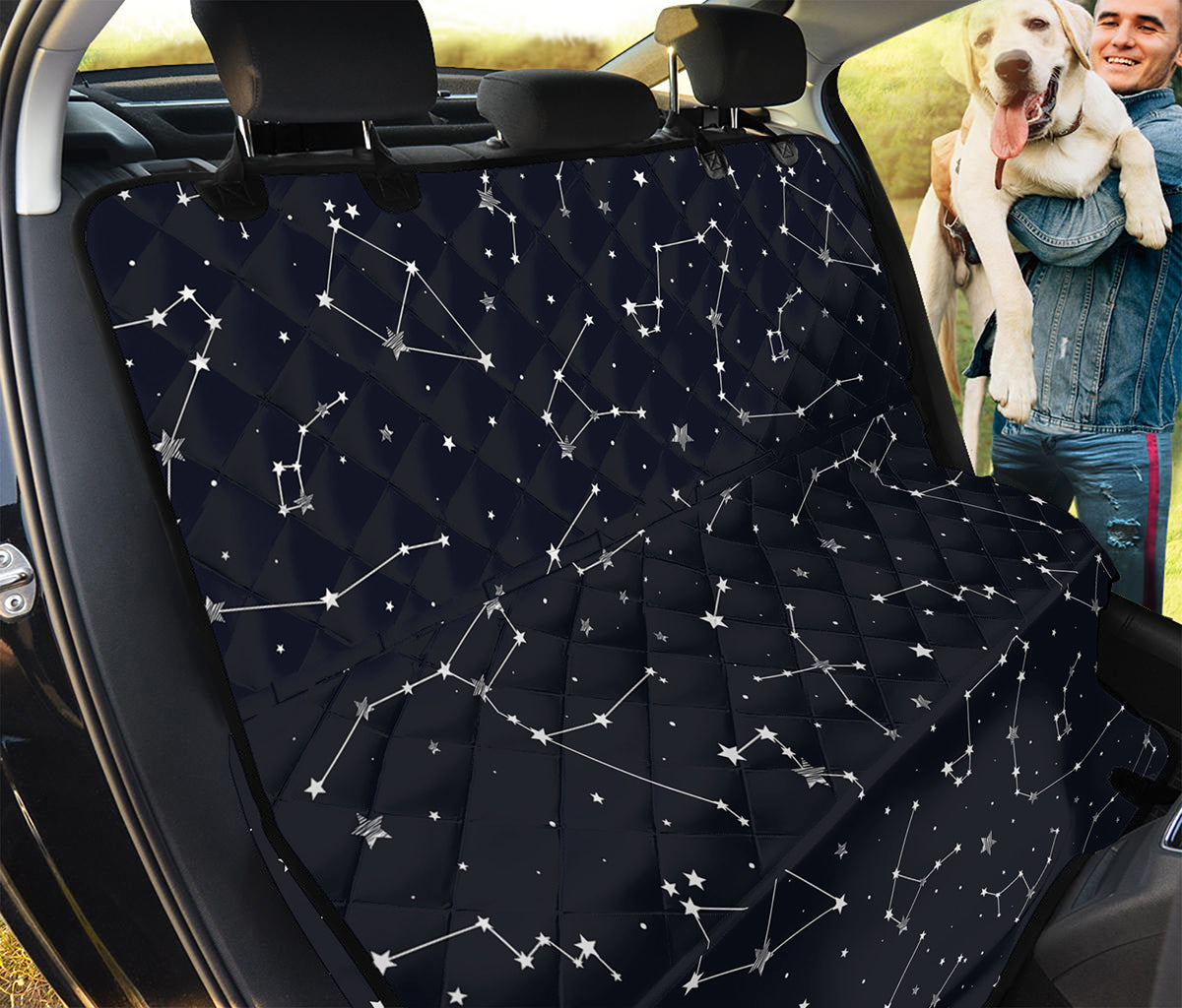 Constellation Stars Pattern Print Pet Car Back Seat Cover