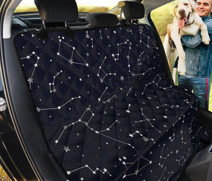 Constellation Stars Pattern Print Pet Car Back Seat Cover