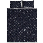 Constellation Stars Pattern Print Quilt Bed Set