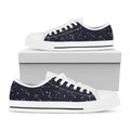 Constellation Stars Pattern Print White Low Top Sneakers
