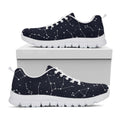 Constellation Stars Pattern Print White Running Shoes