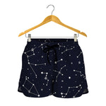 Constellation Stars Pattern Print Women's Shorts