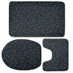 Constellation Symbols Pattern Print 3 Piece Bath Mat Set