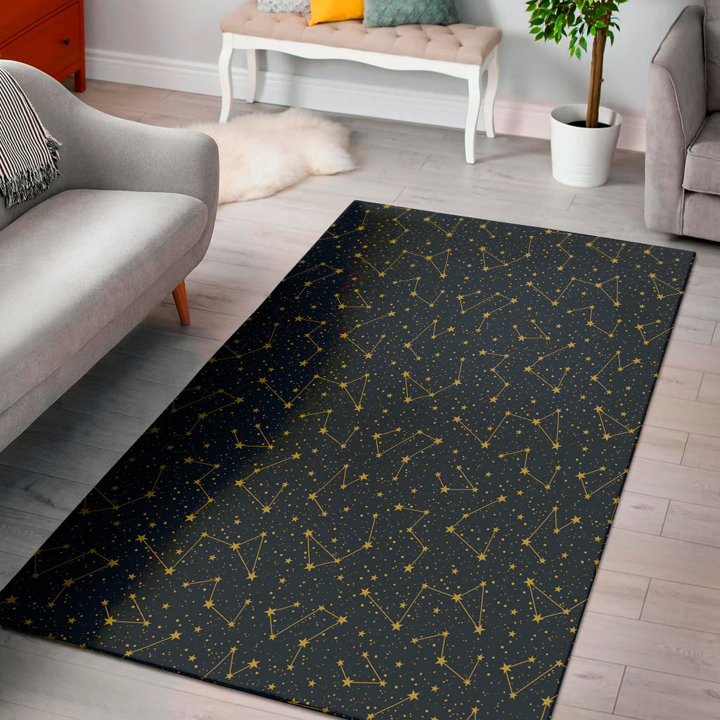 Constellation Symbols Pattern Print Area Rug