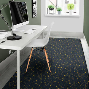 Constellation Symbols Pattern Print Area Rug