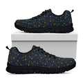 Constellation Symbols Pattern Print Black Running Shoes