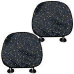 Constellation Symbols Pattern Print Car Headrest Covers