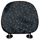 Constellation Symbols Pattern Print Car Headrest Covers