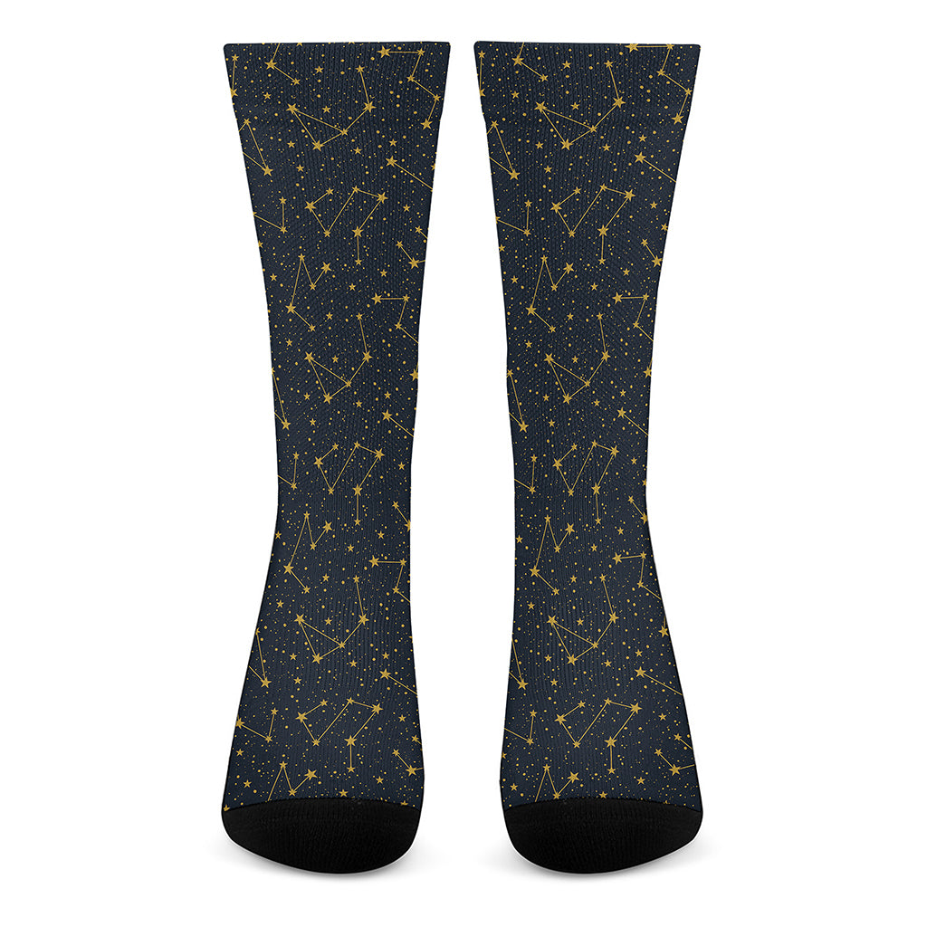 Constellation Symbols Pattern Print Crew Socks