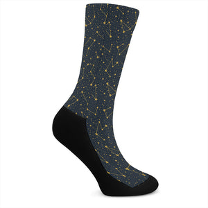 Constellation Symbols Pattern Print Crew Socks