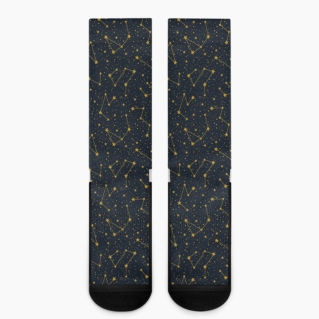 Constellation Symbols Pattern Print Crew Socks