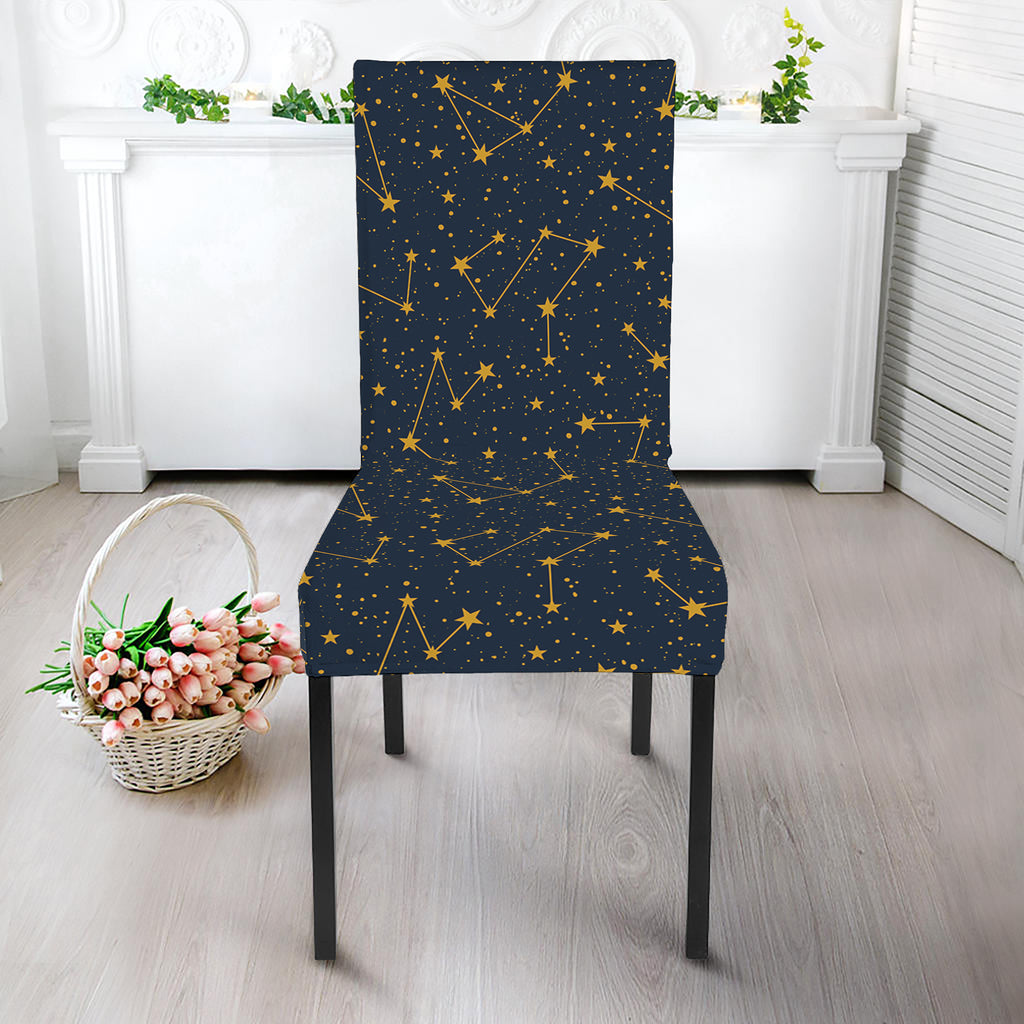 Constellation Symbols Pattern Print Dining Chair Slipcover