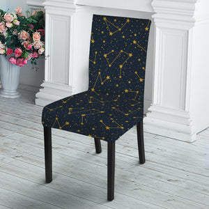 Constellation Symbols Pattern Print Dining Chair Slipcover