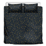 Constellation Symbols Pattern Print Duvet Cover Bedding Set