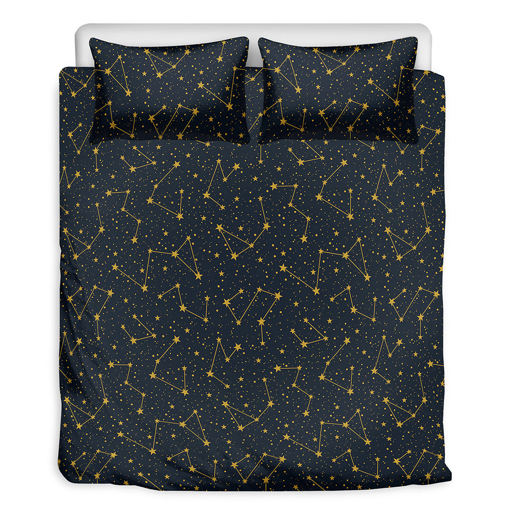 Constellation Symbols Pattern Print Duvet Cover Bedding Set
