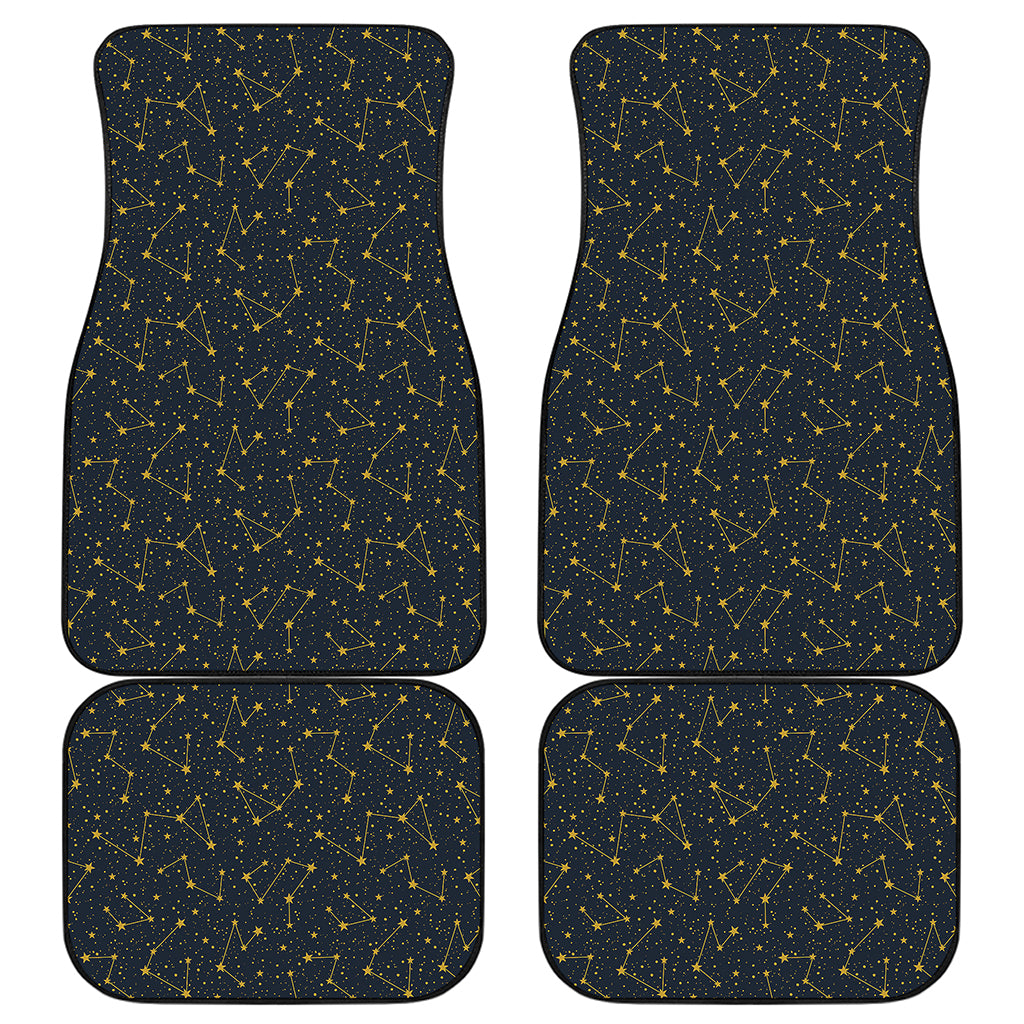 Constellation Symbols Pattern Print Front and Back Car Floor Mats