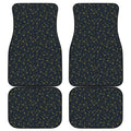 Constellation Symbols Pattern Print Front and Back Car Floor Mats