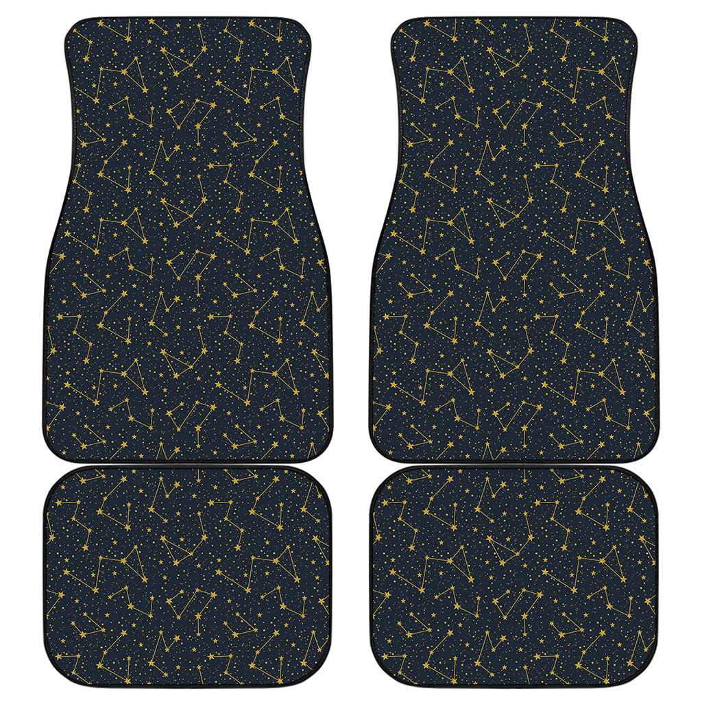Constellation Symbols Pattern Print Front and Back Car Floor Mats