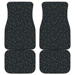 Constellation Symbols Pattern Print Front and Back Car Floor Mats