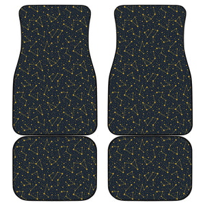 Constellation Symbols Pattern Print Front and Back Car Floor Mats