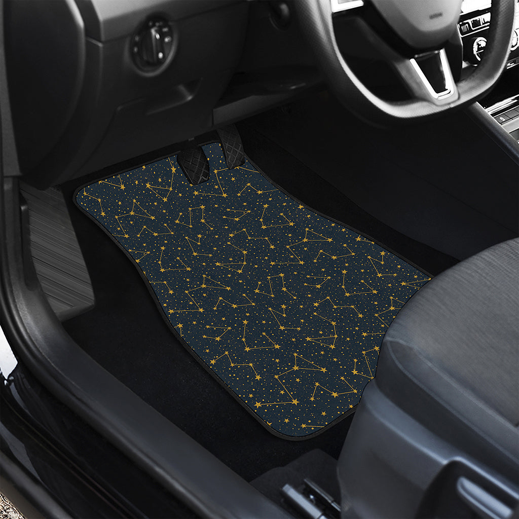 Constellation Symbols Pattern Print Front and Back Car Floor Mats