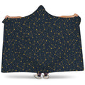 Constellation Symbols Pattern Print Hooded Blanket