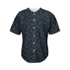 Constellation Symbols Pattern Print Men's Baseball Jersey