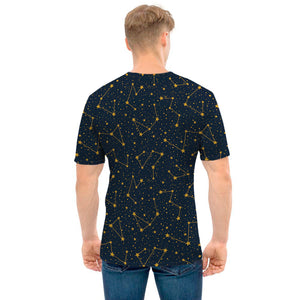 Constellation Symbols Pattern Print Men's T-Shirt
