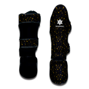 Constellation Symbols Pattern Print Muay Thai Shin Guard