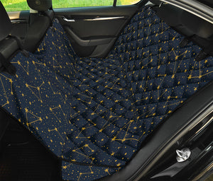 Constellation Symbols Pattern Print Pet Car Back Seat Cover