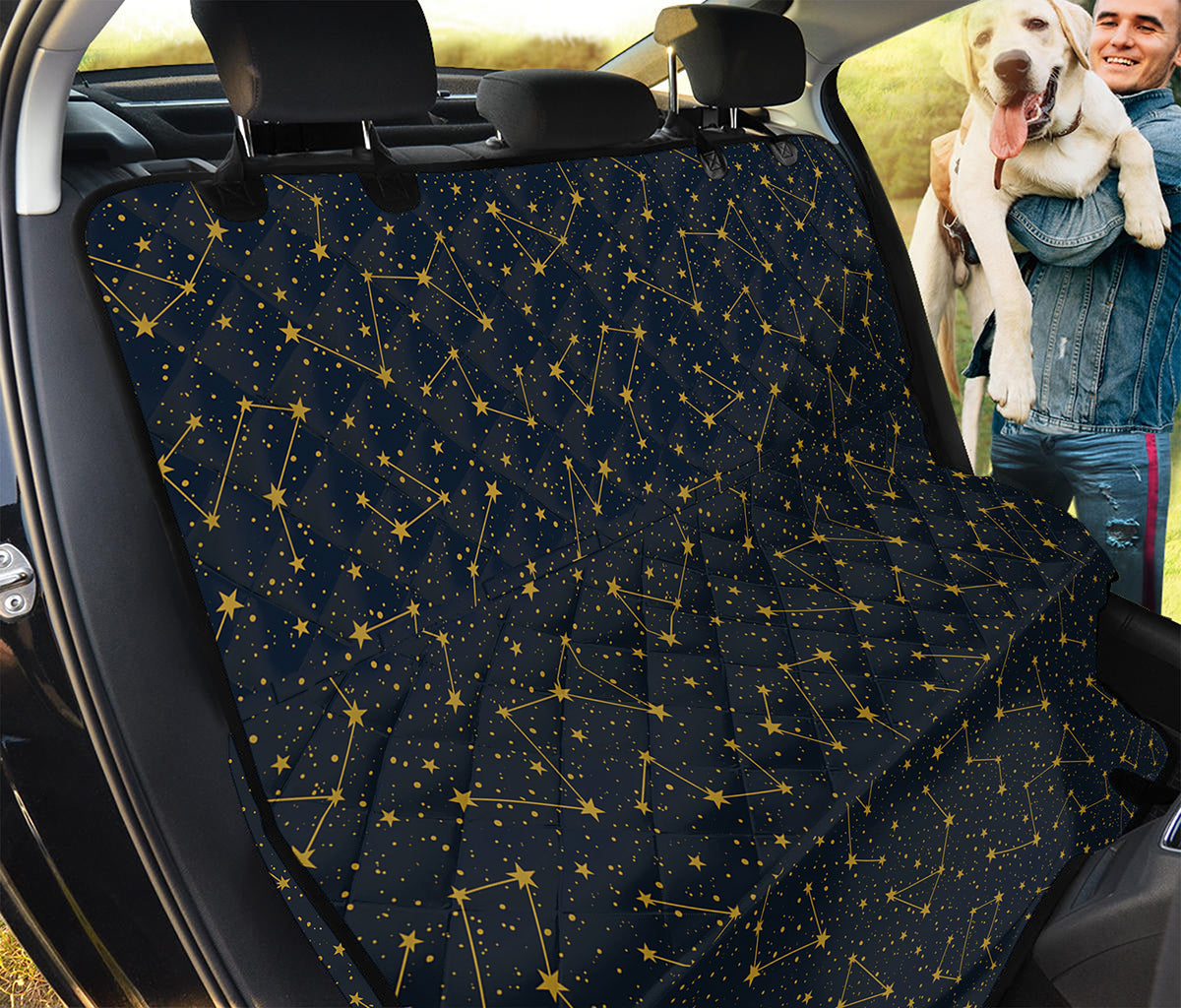 Constellation Symbols Pattern Print Pet Car Back Seat Cover