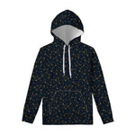 Constellation Symbols Pattern Print Pullover Hoodie