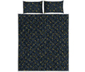 Constellation Symbols Pattern Print Quilt Bed Set