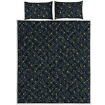 Constellation Symbols Pattern Print Quilt Bed Set