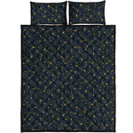 Constellation Symbols Pattern Print Quilt Bed Set