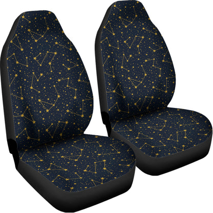 Constellation Symbols Pattern Print Universal Fit Car Seat Covers