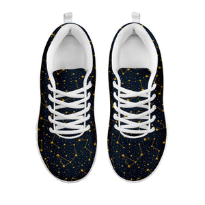 Constellation Symbols Pattern Print White Sneakers