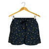 Constellation Symbols Pattern Print Women's Shorts