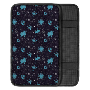 Constellation Zodiac Signs Pattern Print Car Center Console Cover