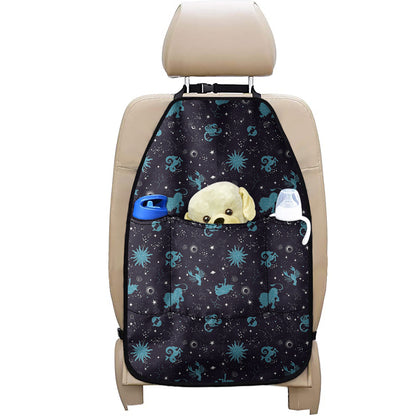 Constellation Zodiac Signs Pattern Print Car Seat Organizers