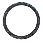 Constellation Zodiac Signs Pattern Print Car Steering Wheel Cover