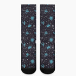 Constellation Zodiac Signs Pattern Print Crew Socks