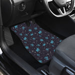 Constellation Zodiac Signs Pattern Print Front and Back Car Floor Mats