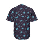 Constellation Zodiac Signs Pattern Print Men's Baseball Jersey