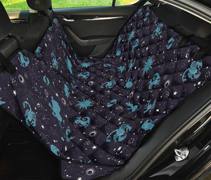 Constellation Zodiac Signs Pattern Print Pet Car Back Seat Cover