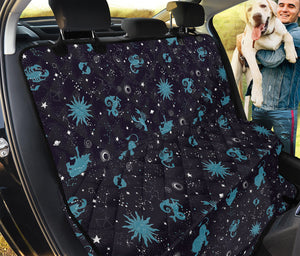 Constellation Zodiac Signs Pattern Print Pet Car Back Seat Cover