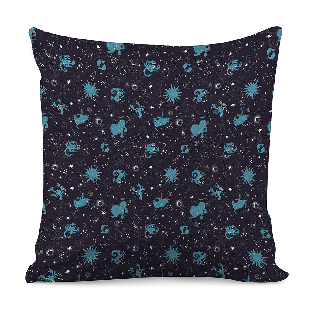 Constellation Zodiac Signs Pattern Print Pillow Cover