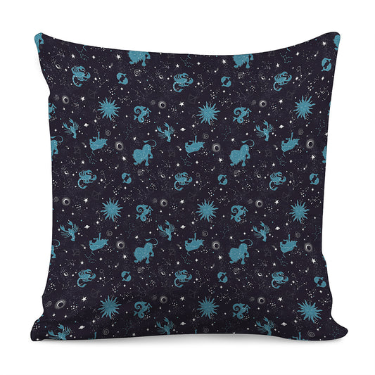 Constellation Zodiac Signs Pattern Print Pillow Cover