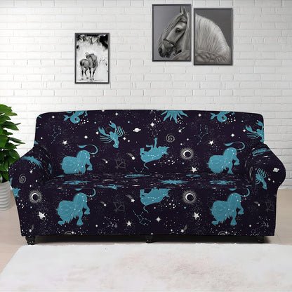 Constellation Zodiac Signs Pattern Print Sofa Cover